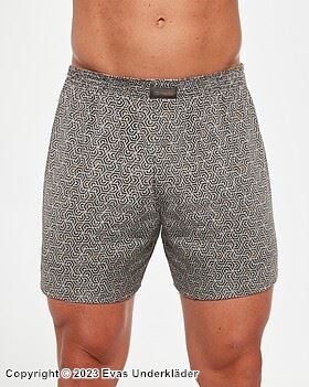 Boxershorts für Herren, hochwertige Baumwolle, detailliertes Muster